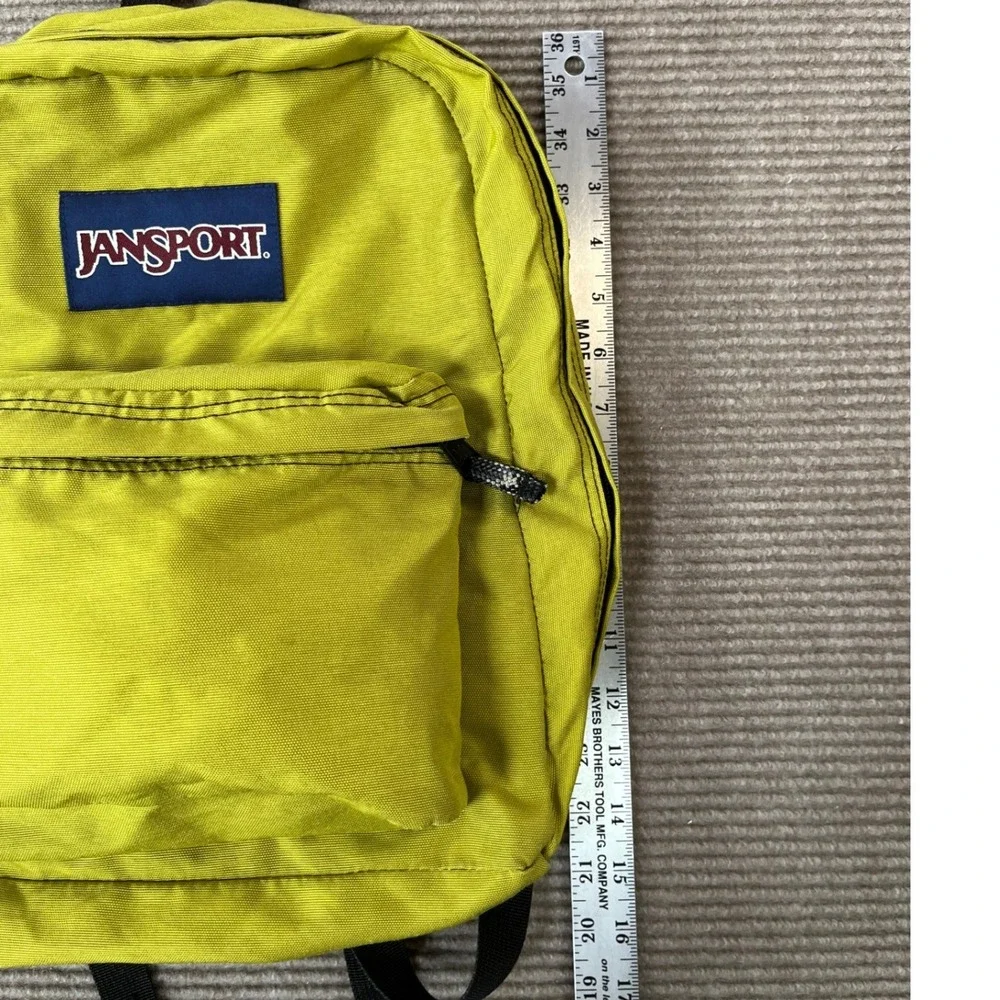 JanSport Half Pint Mini Backpack Chartreuse Lime Green Nylon Daypack 43-911